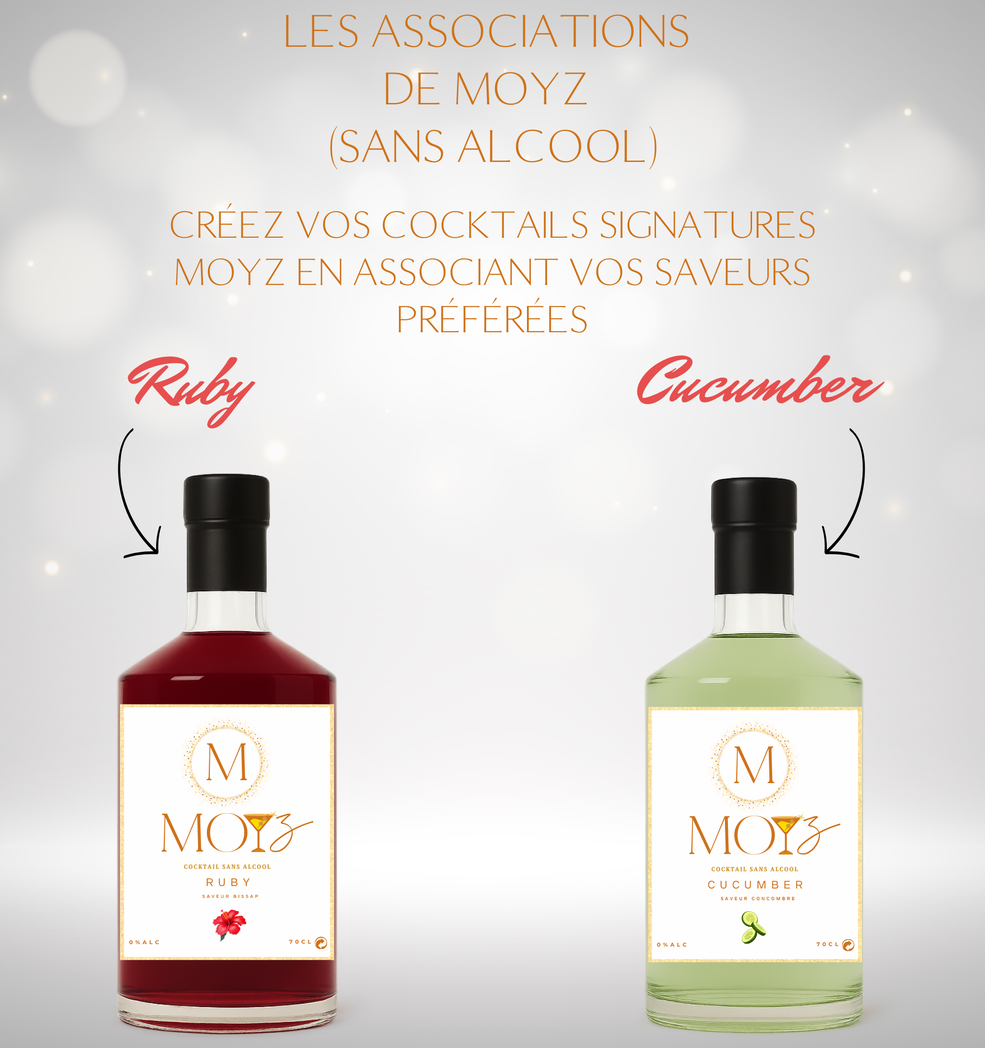 Mix & Match by MOYZ - RUBY & CUCUMBER // Cocktail de Bissap et Cocktail de Concombre SANS ALCOOL